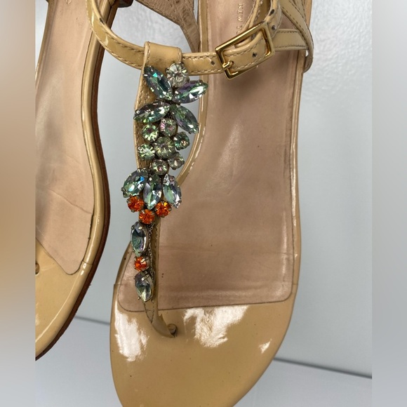 Kate Spade Tan Jeweled Embellished Sandals - Picture 3 of 5